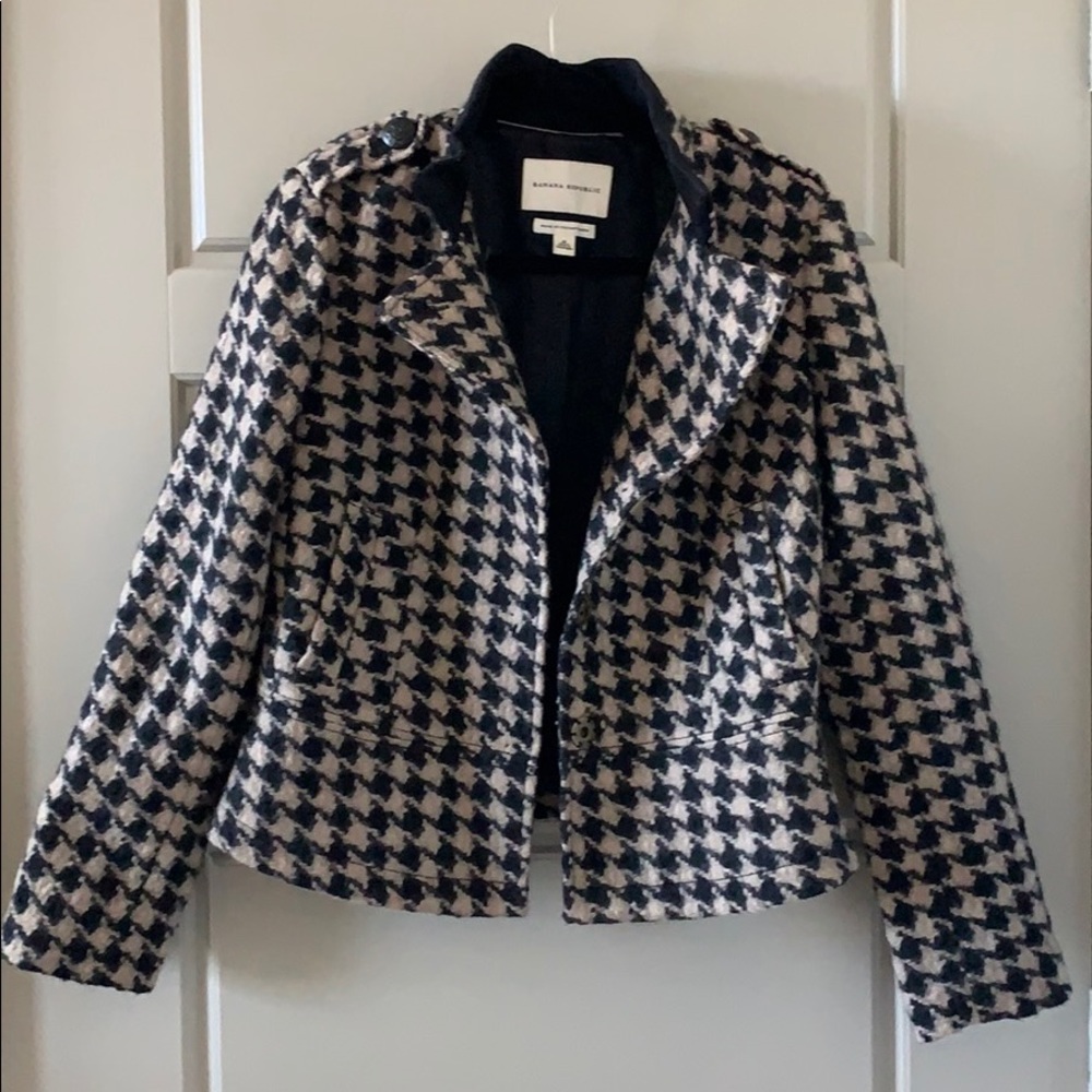 Banana Republic Houndstooth Jacket - Size M